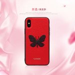 Wholesale iPhone 8 / 7 Glitter Butterfly Fashion PU Leather Case (Champagne Gold)